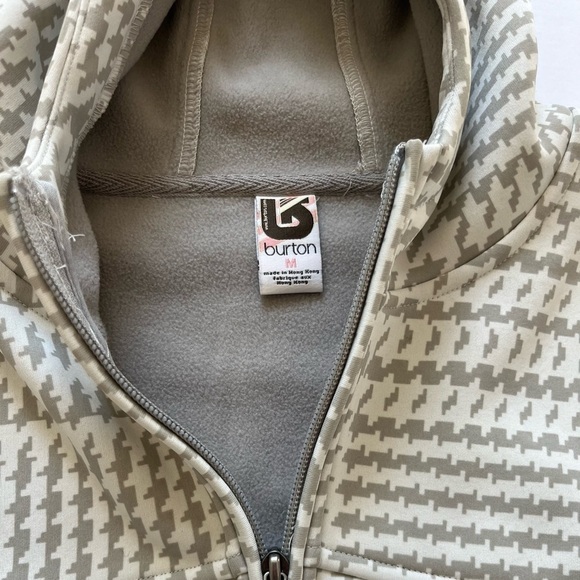 Burton Houndstooth Coat Jacket Size Medium - Picture 12 of 12
